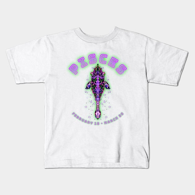 Pisces 6b Purple Kids T-Shirt by Boogie 72